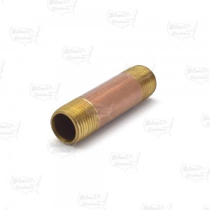 Everhot RB-012X3 1/2" x 3" Brass Pipe Nipple