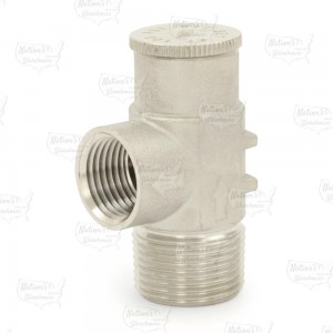 3/4" MPT, 304 St. Steel Pressure Relief Valve 100 psi (Lead-Free)..