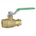 1/2" Press x 1/2" FPT Brass Ball Valve, Full Port, Lead-Free