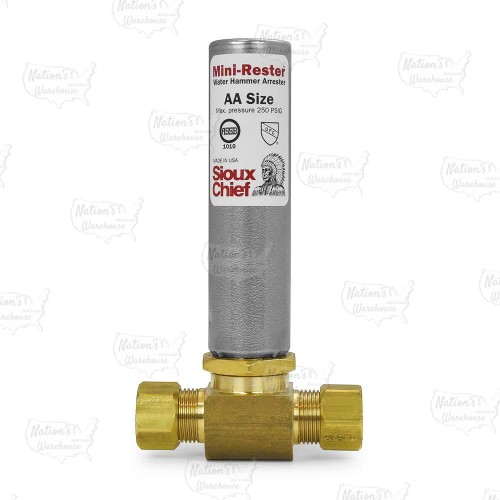 3/8" O.D. compr. Tee Mini-Rester Water Hammer Arrestor (Lead-Free)