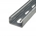 2ft Low-Profile (13/16" x 1-5/8") Metal Strut Channel, Pre-Galvanized Steel, Half-Slotted, 14-Gauge