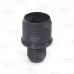 2" x 1-1/4" Barbed Insert PVC Reducing Coupling, Sch 40, Gray