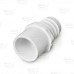 1-1/4" Barbed Insert x 1-1/4" Spigot PVC Adapter, Sch 40, White