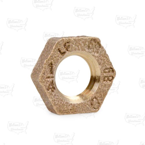 1/4" FPT Brass Locknut, Lead-Free