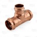 1-1/4" x 1-1/4" x 1" Press Copper Tee, Made in the USA