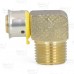 1/2" PEX Press x 1/2" Male Threaded Elbow, Lead-Free Bronze