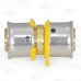 1/2" PEX x 1/2" PEX Press Coupling, Lead-Free Bronze