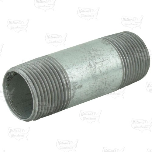 1” x 3-1/2” Galvanized Steel Pipe Nipple
