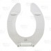 Bemis 955CT (White) Commerical Plastic Round Toilet Seat w/ Check Hinges, Heavy-Duty