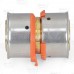 1" PEX x 1" PEX Press Coupling, Lead-Free Bronze