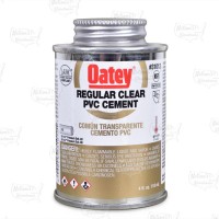 4 oz Regular-Body PVC Cement w/ Dauber, Clear
