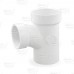 2" x 2" x 1-1/2" PVC DWV Sanitary Street Tee (Spigot x Socket x Socket)