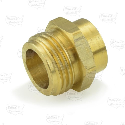 3/4" MGH x 1/2" FIP Brass Adapter, Lead-Free