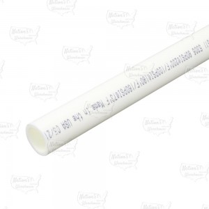 1" x 10ft Straight Length (Stick) PowerPEX Non-Barrier PEX-B Pipe, White (Expandable, F1960 compliant)