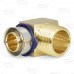 3/4" PEX Press x 3/4" Male Threaded Elbow, Lead-Free Bronze