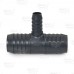 1-1/2" x 1-1/2" x 3/4" Barbed Insert PVC Reducing Tee, Sch 40, Gray