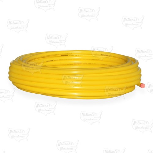 3/4" IPS x 150ft Yellow PE Gas Pipe for Underground Use, SDR-11