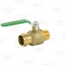 1" Press x 1" MPT Threaded Brass Ball Valve, Full Port, Lead-Free