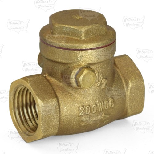 1/2" Threaded Swing Check Valve, Lead-Free