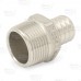 1" PEX x 1" Male Threaded Adapter, 304 St. Steel (Lead-Free)