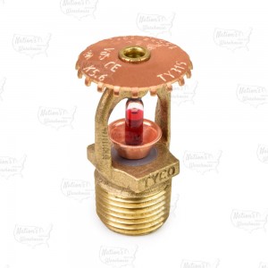 TY-B Upright Fire Sprinkler Head, Standard Response, K=5.6, Rough Brass, 155°F, 1/2" NPT