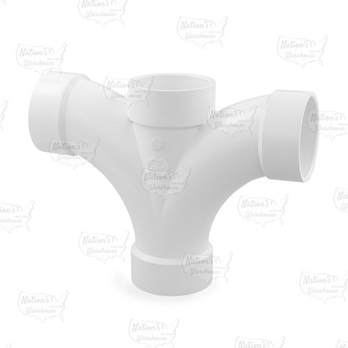 3" PVC DWV Double Fixture Fitting