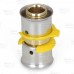 1/2" PEX x 1/2" PEX Press Coupling, Lead-Free Bronze