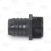 1-1/2" Barbed Insert x 1-1/2" Male NPT Threaded PVC Adapter, Sch 40, Gray