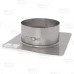 7" Z-Max 13" x 13" Stainless Steel Flat Chimney Flashing