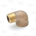 3/4" FPT x MPT Brass 90° Street Elbow, Lead-Free