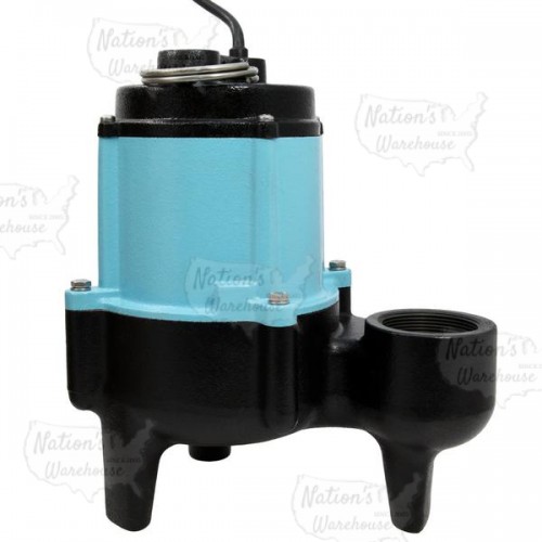 Manual Sewage Pump w/ 20' cord, 1/2HP, 115V