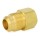 5/8" Flare x 1/2" Female NPT Threaded Brass Adapter