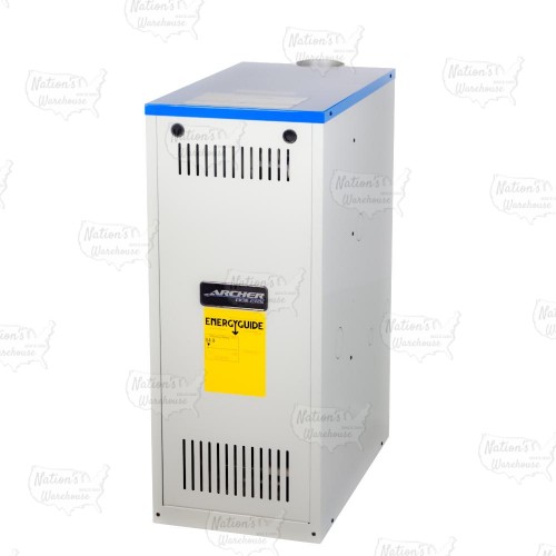 Lancer 50,000 BTU Hot Water Gas Boiler (w/ internal draft hood), Chimney Vent, 84% AFUE, Natural Gas