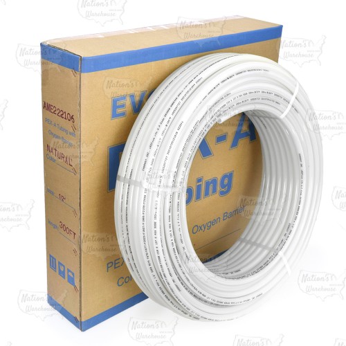 1/2" x 300ft Oxygen Barrier PEX-A Tubing, Natural