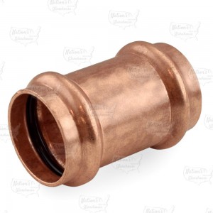 1-1/2" Press Copper Slip Coupling, Made in the USA