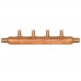 Sioux Chief 672X0499 4-Branch Type L Manifold, 3/4 in PEX x 1/2 in PEX x Open, Coppers