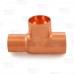 1-1/4" x 1" x 1-1/4" Copper Tee