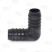 1" Barbed Insert 90° PVC Elbow, Sch 40, Gray