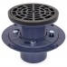 Round PVC Shower Tile/Pan Drain w/ Oil Rubbed Bronze Strainer, 2" Hub x 3" Inside Fit (less test plug)