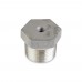 1" x 1/8" 304 Stainless Steel Hex Bushing, MNPT x FNPT threaded