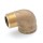 1" FPT x MPT Brass 90° Street Elbow, Lead-Free