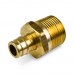 1/2" PEX x 3/4" Male Threaded F1960 Adapter, LF Brass