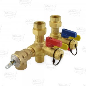 3/4” Sweat E-X-P Tankless Water Heater Service Valve Kit w/ Pressure Relief Valve, LF
