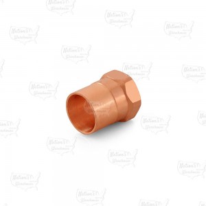 1/2" Copper x 3/8" Female Threaded Adapter