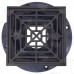 Square PVC Shower Tile/Pan Drain w/ Oil Rubbed Bronze Strainer, 2" Hub x 3" Inside Fit (less test plug)