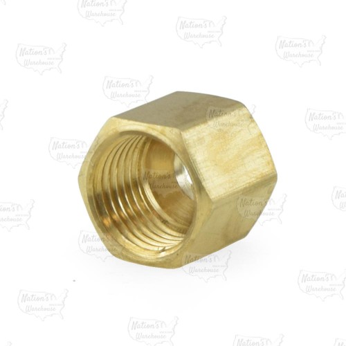 1/4" OD Compression Brass Nut (Bag of 10)