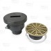 FinishLine Adjustable Floor Drain Complete Assembly, Round, Nickel-Bronze, 3" Cast Iron No-Hub