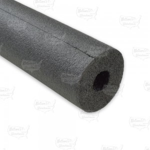 (Box of 14) 1-1/8" ID x 1" Wall Semi-Slit Pipe Insulation, 6ft (84ft total)..