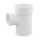 3" x 3" x 2" PVC DWV Sanitary Street Tee (Spigot x Socket x Socket)