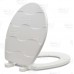 Bemis 33SLOW (White) Mayfair series Basket Weave Sculptured Wood Round Toilet Seat, Slow-Close